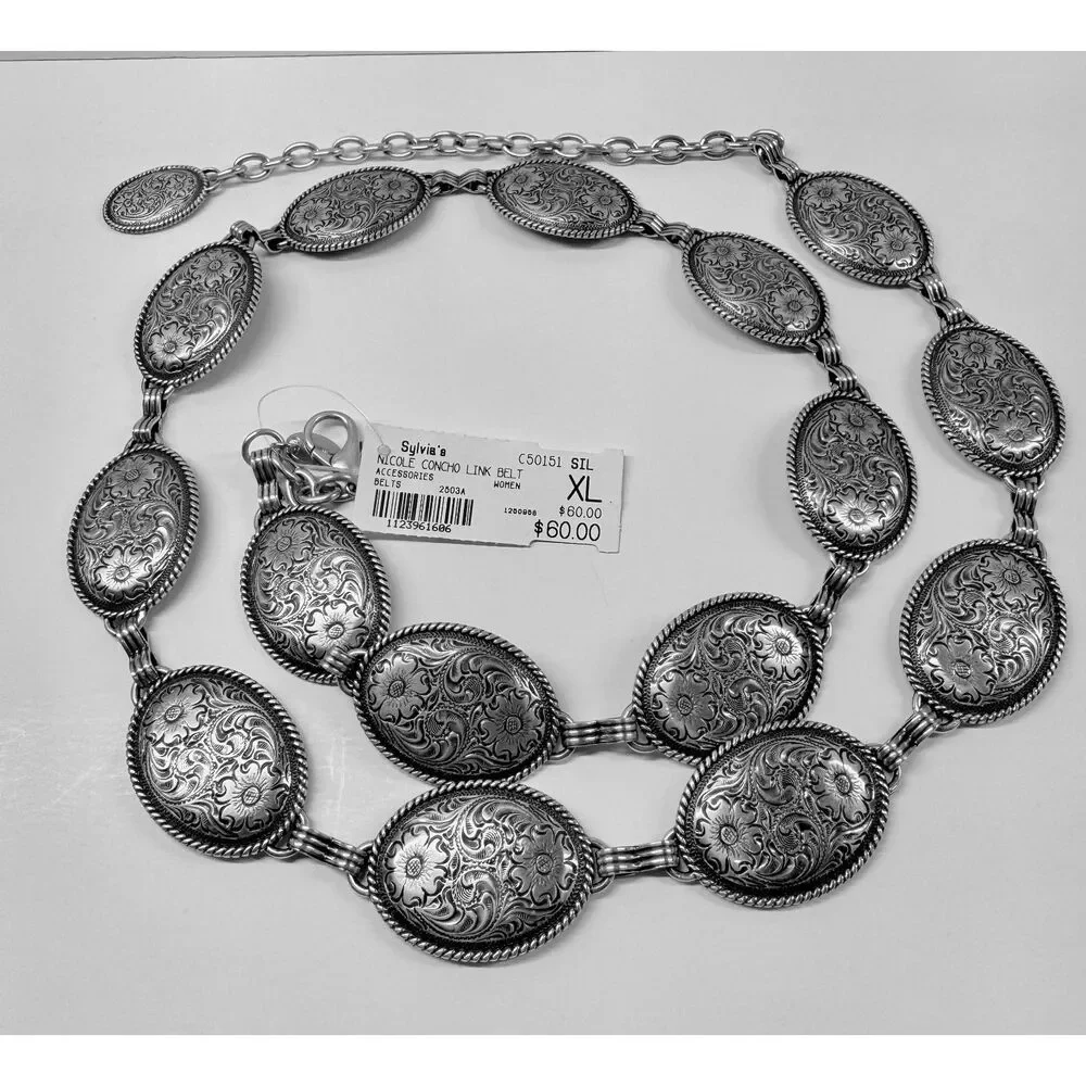 Brighton Silver Concho Link Belt